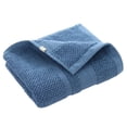 thumbnail image 1 of Toalla de limpieza de lavado de cara para manos Toalla de algodón suave de absorción de agua para el baño del hotel en casa, azul Inevent HA4796-03B, 1 of 6