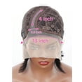 thumbnail image 2 of Straight Human Hair Wig Side Part 13×4 Lace Frontal Wigs Pre Plucked Hairline, 2 of 7