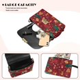 thumbnail image 4 of TSOVTHRID Christmas Dachshund Dog Red Print Small Crossbody Bag for Women Casual Leather Crossover Shoulder Bag Christmas Women's Cross Body Handbags with Anti-Theft Zipper, 4 of 7