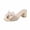 Beige, variant on Women Bow Chunky Heel Mules Square Open Toe Glitter Fabric Backless Cushioned Footbed Spring Summer Party Shoes,Beige