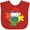 Red, variant on Inktastic Autism Awareness Puzzle Piece Owl Boys or Girls Baby Bib