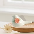 thumbnail image 4 of kowaku Ceramic Bird Statue Home Decoration Modern Styles Artcrafts Decorative Ornament Bird Figurine for Micro Landscape Accessories orange flower, 4 of 9