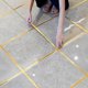 thumbnail image 4 of Cinta adhesiva autoadhesiva para azulejos, resistente al agua, con borde de piso plateado y dorado cepillado de 20 m, para pared, techo, decoración del hogar, 4 of 5