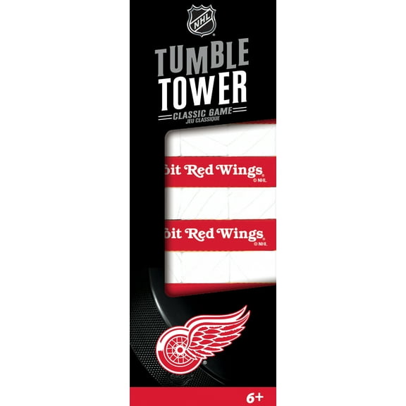 MasterPieces Real Wood Block Tumble Towers NHL Detroit Red Wings - 54 Pieces