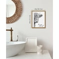 thumbnail image 6 of Drsoum Funny Highland Cow Bathroom Wall Art Rustic Farmhouse Wall Decor with Humorous Are You Pooping Canvas Print Cute Animal Canvas Art for Restroom 8x10in Brown Framed, 6 of 7