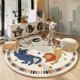 thumbnail image 2 of Cartoon Children's Rugs for Bedroom Cute Round Living Room Decoration Carpet Fluffy Soft Plush Floor Mat Home Thick Bedside Rug My Lux Decor Round, 2 of 7