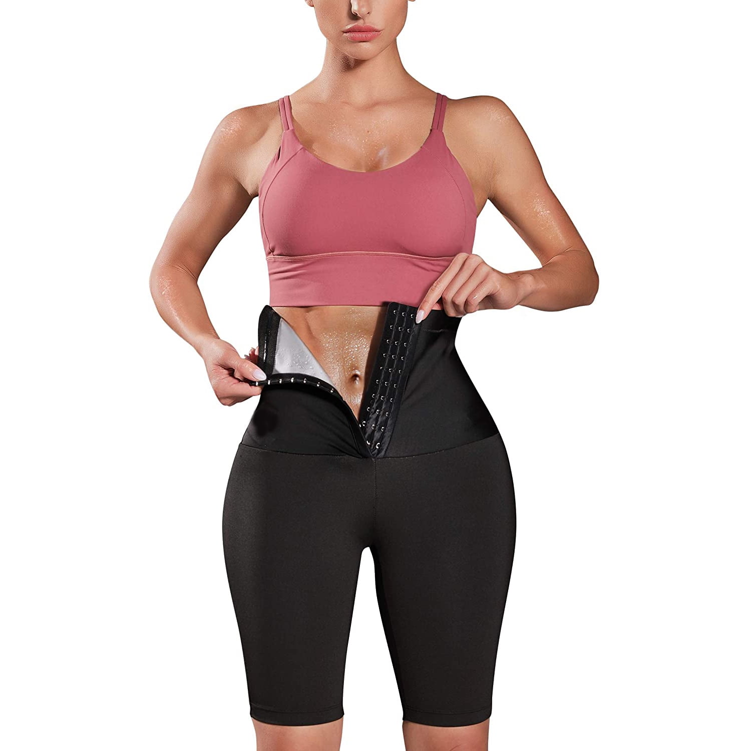 Details about   Women Workout Pants Polymer Sweat Sauna Pants Thermal Body Shaper Waist Trainer 