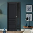 thumbnail image 3 of Sliding French Pocket Door | Veregio 7411 Antracite | Kit Trims Rail Hardware | Solid Wood Interior Bedroom Sturdy Doors-24" x 80", 3 of 6