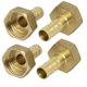thumbnail image 1 of Conector de tubo de latón de 10 mm con rosca hembra y barbado de manguera de 1/2 BSP, 4 piezas, 1 of 4