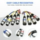 thumbnail image 5 of Snake Cable Heams XLR Professional de 4 canales, 3 pies, paquete de 2, 5 of 7
