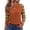 Ginger, variant on Women's Leopard Plaid Raglan Long Sleeve T Shirt Casual Loose Crew Neck Tops with Color Block Comfortable Fall Fashion Blouse