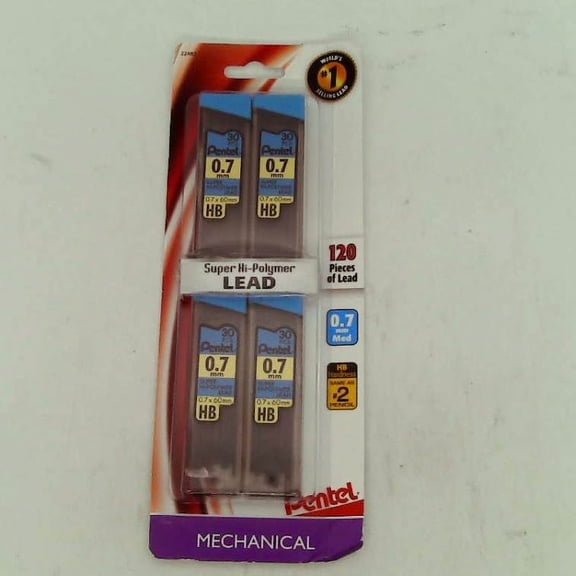 Pentel #2 Mechanical Pencil Lead Refill, 0.7mm, 4ct