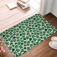 thumbnail image 4 of Fuzoiu Happy St. Patrick's Day Print Door Mat Outdoor Indoor Welcome Mats, Front Doormat,Flannel Non Slip Durable Entrance Rugs for Front Door, Inside Outside Entry, Porch, Resist Dirt,16x24in, 4 of 7