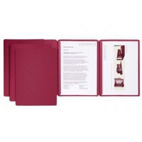 Pagna 22003 Presentation Folder Sprint, Set of 3, Red
