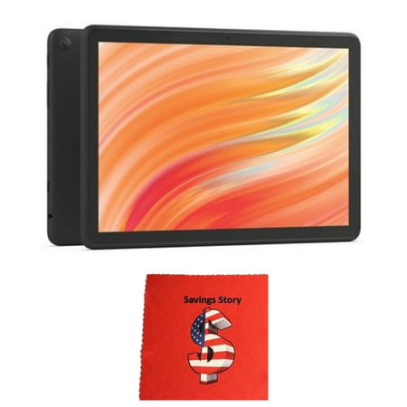 Fire_HD 10 10.1” Tablet (2023 Release), 1080p, 32GB, Black, 3GB Ram, Free Savings Story Cleaning Cloth, FireOS