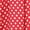 Small Polka Red, variant on MOA Collection Women's Plus Size A-line Round Neck 3/4 Sleeves Polka Dot Dress
