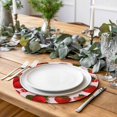 thumbnail image 2 of Pink Strawberry Round 15 Inch Placemats Set of 6, Spring Floral Watercolor Summer Botanical HeatResistant Non Slip Place Mats for Dining Table, Wipeable Braided Kitchen Table Mats for Housewarming, 2 of 9