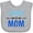 AC-Heather Grey, variant on Inktastic I Love My Mom Mothers Day Boys or Girls Baby Bib