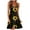Black Womens Summer Dress, variant on Summer Dresses for Women 2022, Womens Summer Midi Dresses Floral Wrap V Neck Adjustable Spaghetti Casual Ruffle Dress Sundresses