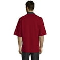 thumbnail image 2 of Vtex  Uncommon Threads Womens Havana Chef Coat SS Mesh Black Trim, Red - 4XL, 2 of 6