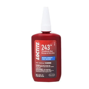 Loctite 1330906 243 Medium Strength Surface Insensitive Threadlocker, 36-milliliter Tube