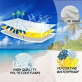 thumbnail image 3 of Outdoor Pillow Covers 18x18 Inch Set of 2 Yellow Blue Flower Decorative Waterproof Spring Summer Outdoor Pillow Covers for Patio Funiture Garden Couch 168E18, 3 of 5