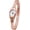 Rose Gold, variant on Blekon Collections Quartz Womens 19mm Oval Case Thin Stretch Band Watch (Doesn't Fit Small Wrist)