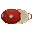 thumbnail image 3 of Crock Pot Artisan 7-Quart Oval Dutch Oven - Red, 3 of 7