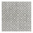 thumbnail image 3 of Unique Loom Trellis Shag Collection Area Rug - Ruth (7' 10" Square Gray/Ivory), 3 of 11