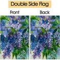 thumbnail image 3 of Watercolor Abstract Purple Lilac and Jasmine Flowers Spring Garden Flag 12×18 Inch Small Vertical Double Sided Seasonal Outside Decor for Farmhouse Yard, 3 of 5