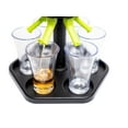 thumbnail image 3 of Lexi Home 6 Glass Shot Dispenser with Holder and Glasses - Neon Green, 3 of 5