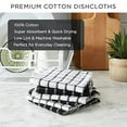 thumbnail image 4 of DII Basic Terry Collection Solid Windowpane Dishcloth Set, 12x12, Eggplant, 6 Piece, 4 of 10