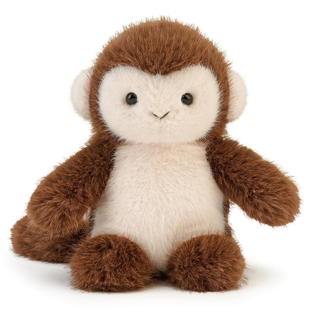 Peluche de peluche ABEARCAR con forma de mono, 15 cm, suave