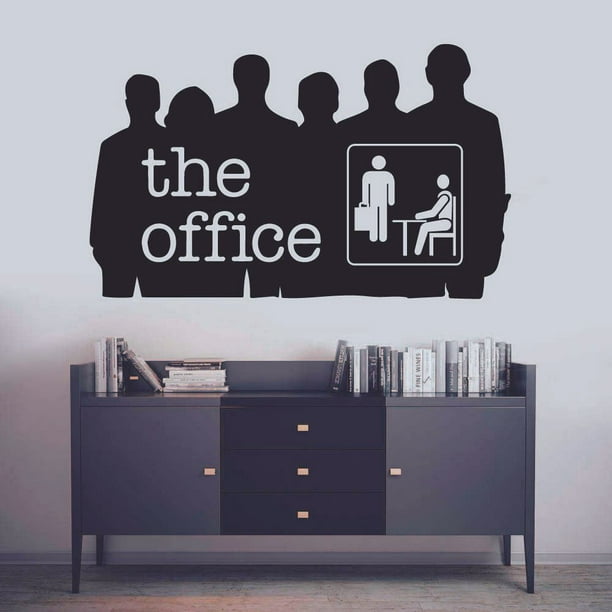 The Office Characters Silhouette Logo TV Show Series Quote Wall Stickers  Decor Design for Boys/Girls Bedroom Entertainment Fans Rooms Home Art Mural  Decals Wall Art Vinyl Decoration Size (18x20 inch) 