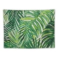 thumbnail image 5 of Nawypu  Leaf Tapestry, Tropical Exotic Banana Forest Palm Tree Leaves Watercolor Design Image, Fabric Wall Hanging Decor for Bedroom Living Room Dorm, Fern Green White, 5 of 6