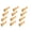 Yellow, variant on WRITWAA 12Pcs Mini Brooms Wooden for Decoration Craftsmanship
