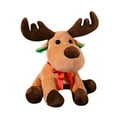 thumbnail image 2 of Peluche de alce navideño, reno de peluche, adorno festivo, lindo muñeco de peluche 25CM, 2 of 9