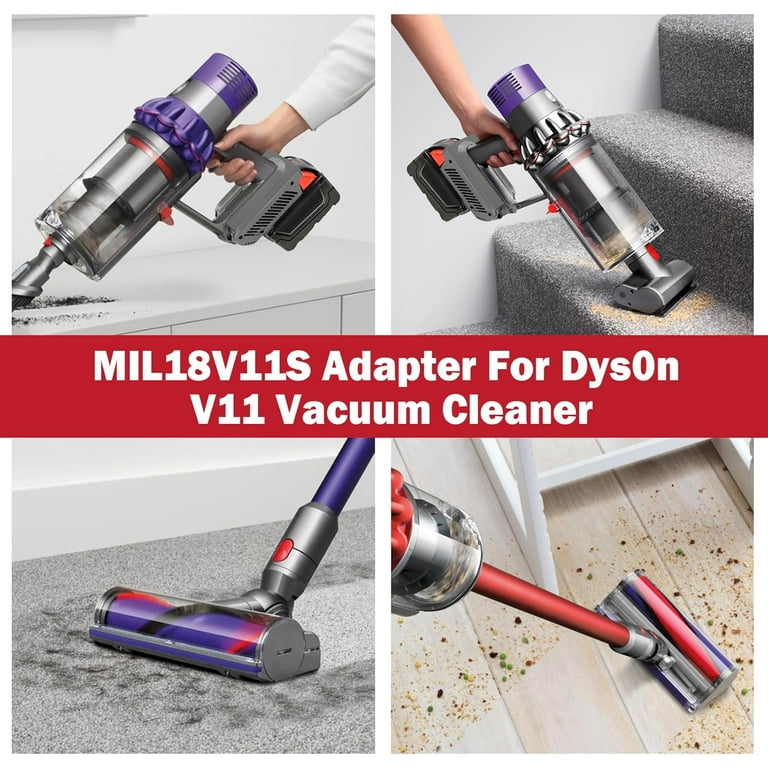 Adapter for Dyson V11 Screw-in Series,for Milwaukee 18V Li-ion