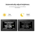 thumbnail image 2 of Memwake Multifunctional Large-Screen Digital Alarm Clock for Alzheimer's Patients with Date and Day of Week,Multiple Display Modes,7-inch Black, 2 of 8