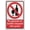 Warning Sign 1, variant on Metal Sign Fire Exit Keep Clear At All Times Do Not Block 8"x12", Acrylic Safety Warning Sign, Indoor Outdoor Use for Home Business Facility Office