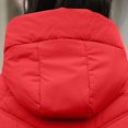 thumbnail image 4 of Parkas de manga larga para mujer, chaqueta de algodón corta, holgada, de gran tamaño, con capucha y gruesa, abrigo de algodón para mujer, 4 of 7