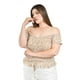 thumbnail image 2 of Blusa smock Tallas Extras, 12120 (Blanco floreado) blanco 42, 2 of 5