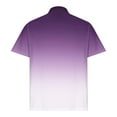 thumbnail image 3 of Felirenzacia Big and Tall Men’s Athletic Gradient Polo, Short Sleeve Training Shirt with Fast Drying Fabric, Purple,S, 3 of 4