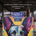 thumbnail image 3 of High Precision Body Weight Scale Smart Bathroom Scales with Large LCD Display(400lbs),Decorative for Bedroom-Vibrant Colorful Painting Of Content German Shepherd, 3 of 4