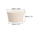 thumbnail image 2 of Tapón de goma sólido en forma cónica blanco para tapón de tubo de laboratorio tamaño #13, 2 of 5