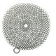 thumbnail image 1 of Cepillo de acero inoxidable con esponja de malla redonda de 4 pulgadas para sartenes, 1 of 4