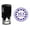 Violet, variant on Printtoo Round Custom Address Return Self Inking Rubber Stamp Personalized Initial Monogram Stamper-Blue