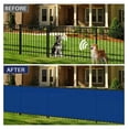 thumbnail image 2 of Privacy Fence Screen Heavy Duty Windscreen Fencing Mesh Fabric Shade Net Cover with Brass Grommtes for Outdoor Wall Garden Yard Pool Deck, 6'x31' Blue, 2 of 7