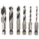 thumbnail image 1 of Juego de brocas para madera 6 piezas brocas de 3 puntas brocas de punta de corte Nikou, 1 of 9