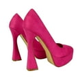 thumbnail image 2 of XY London Womens Karlie Curved Flared High Stiletto Heel Court Shoes, 2 of 4